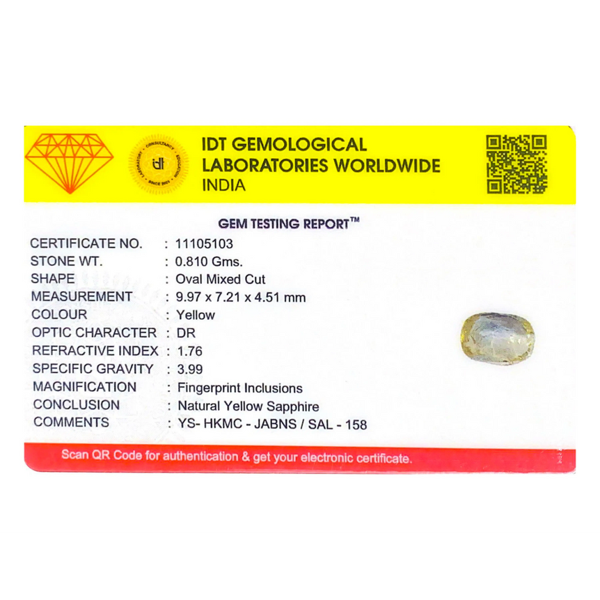 Yellow Sapphire - 4.05 Carat