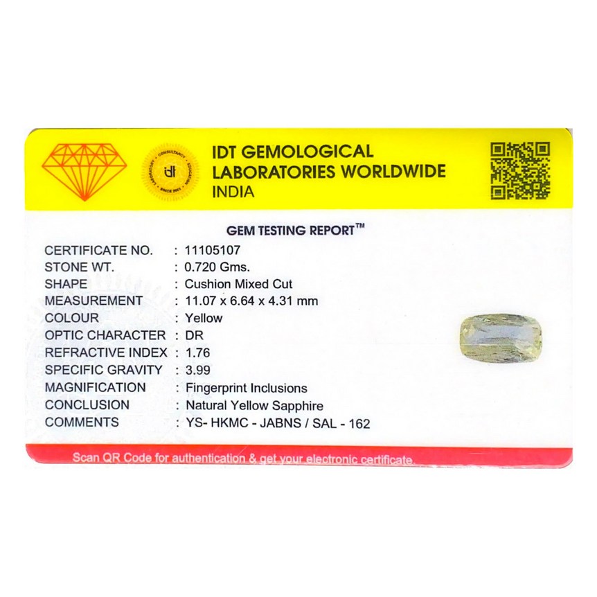 Yellow Sapphire - 3.6 Carat
