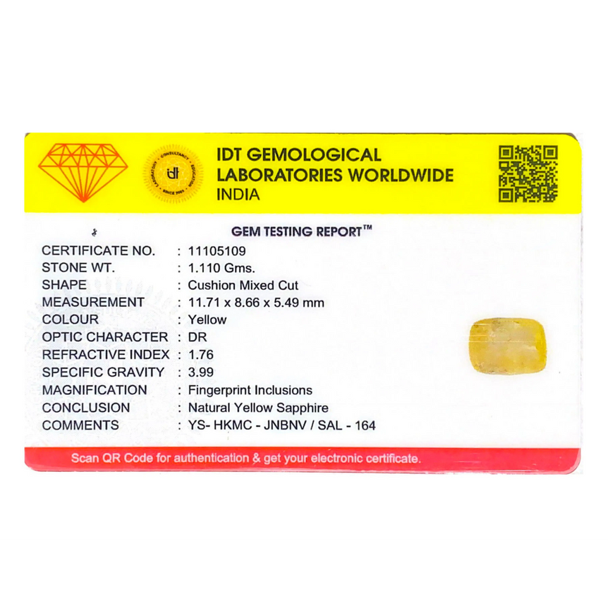Yellow Sapphire - 5.55 Carat
