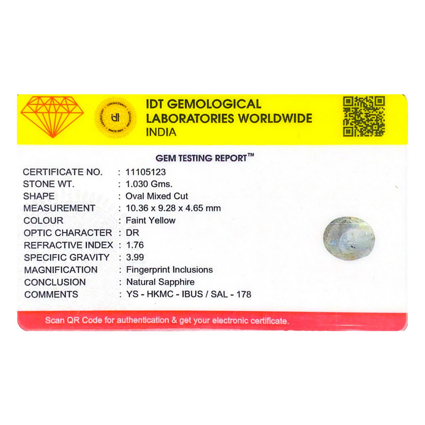 Yellow Sapphire - 5.15 Carat