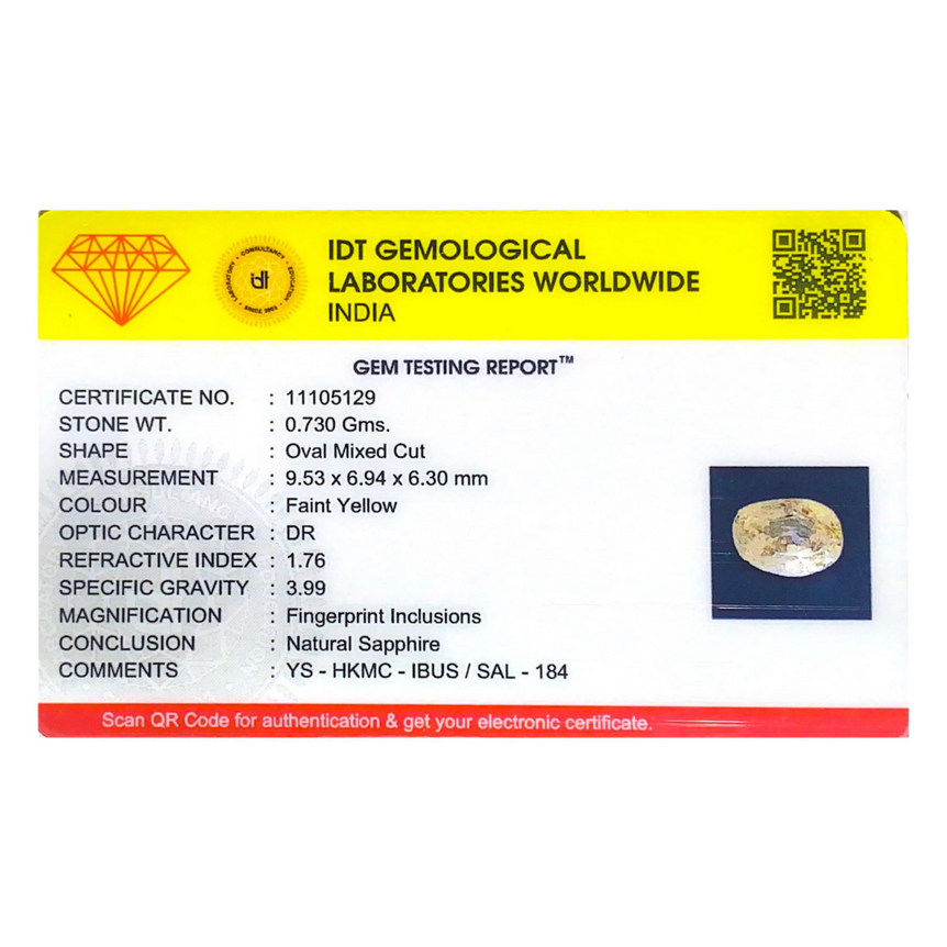 Yellow Sapphire - 3.65 Carat