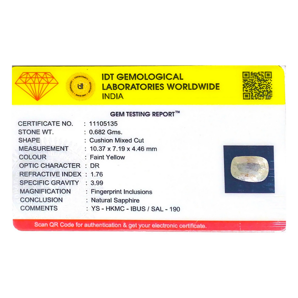 Yellow Sapphire - 3.41 Carat