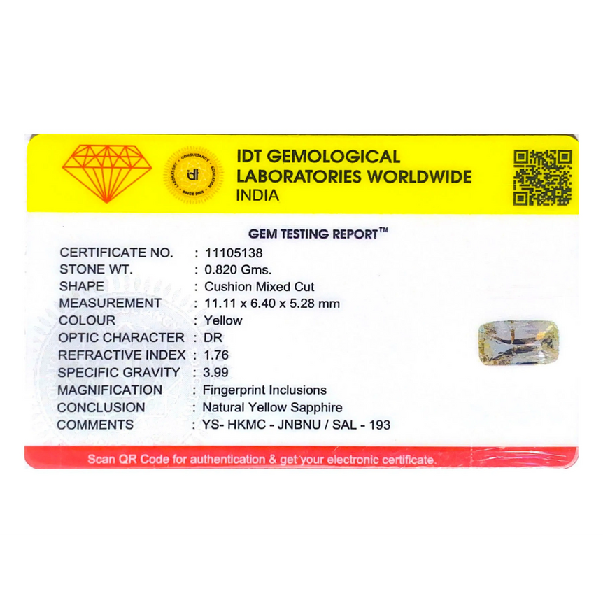 Yellow Sapphire - 4.1 Carat