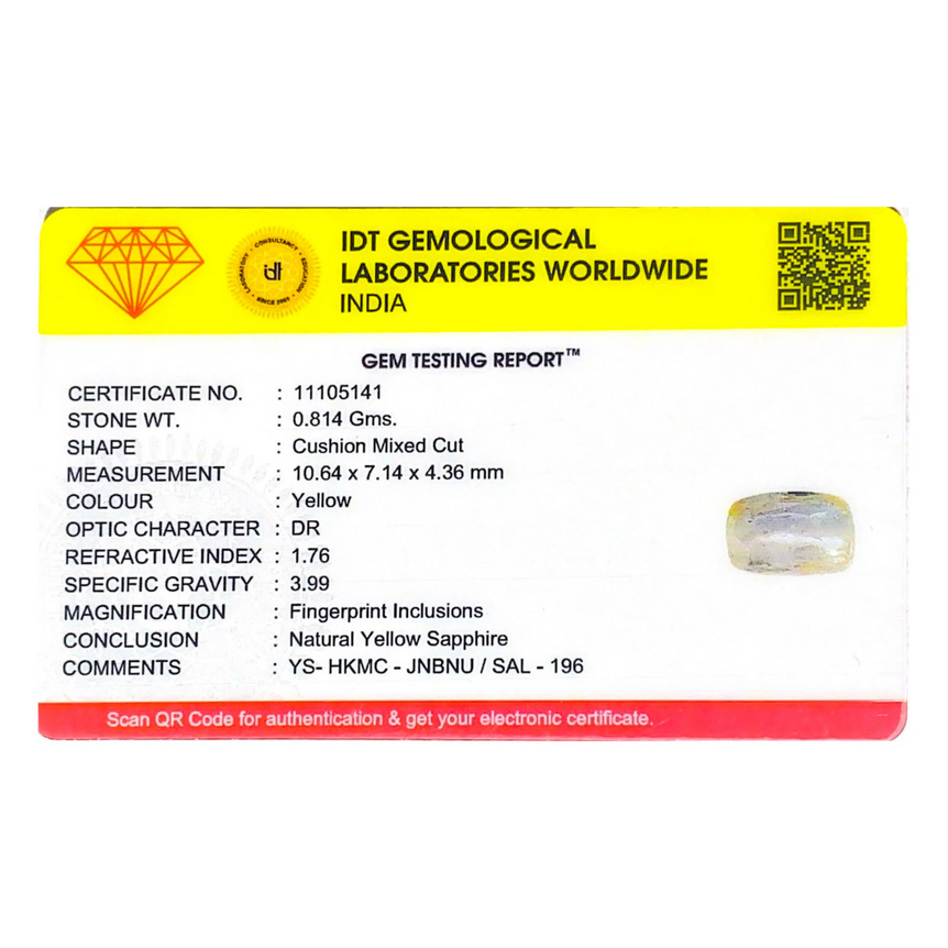 Yellow Sapphire - 4.07 Carat