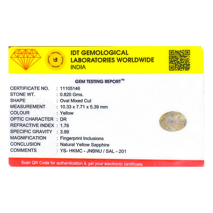 Yellow Sapphire - 4.1 Carat