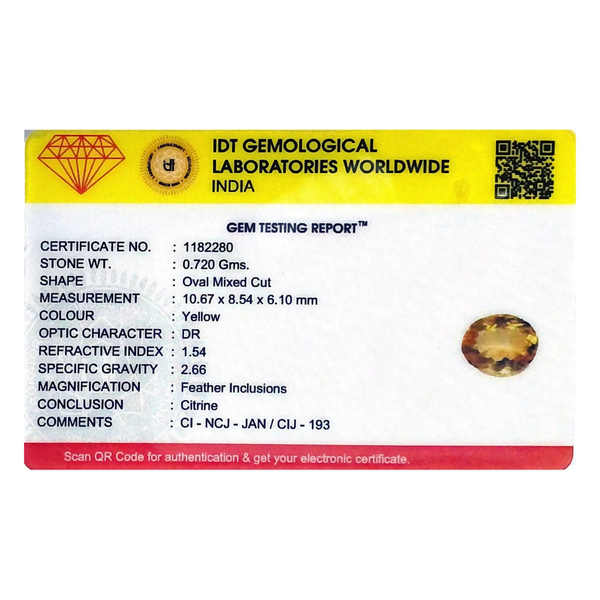 Citrine - 3.6 Carat - Pramogh