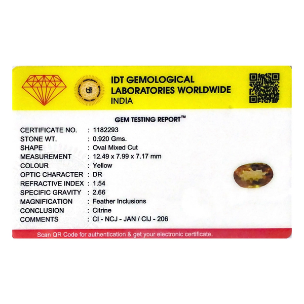Citrine - 4.6 Carat - Pramogh
