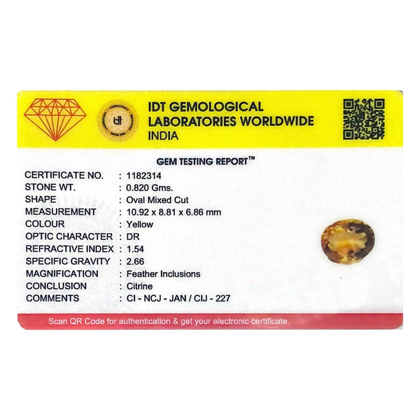 Citrine - 4.1 Carat - Pramogh