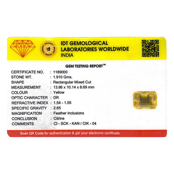 Citrine - 9.55 Carat