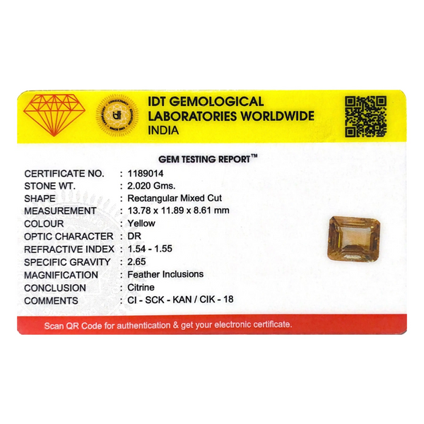 Citrine - 10.1 Carat