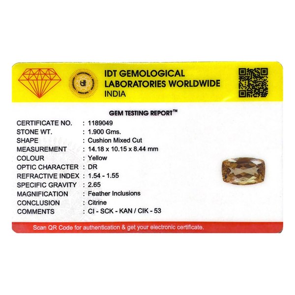 Citrine - 9.5 Carat