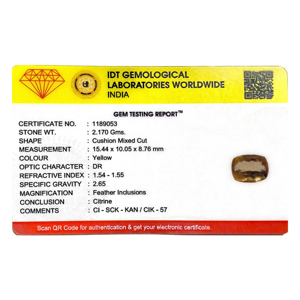 Citrine - 10.85 Carat