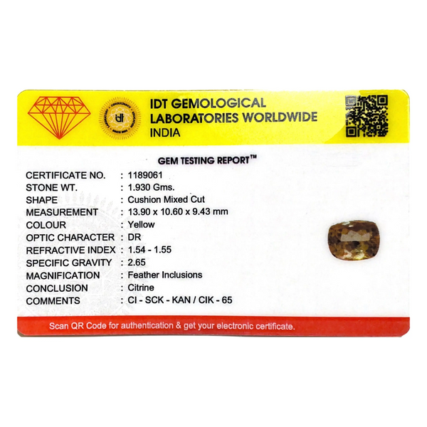 Citrine - 9.65 Carat