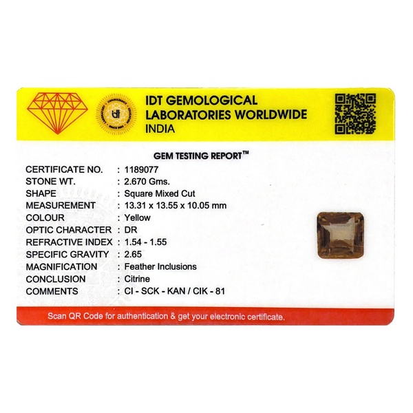 Citrine - 13.35 Carat