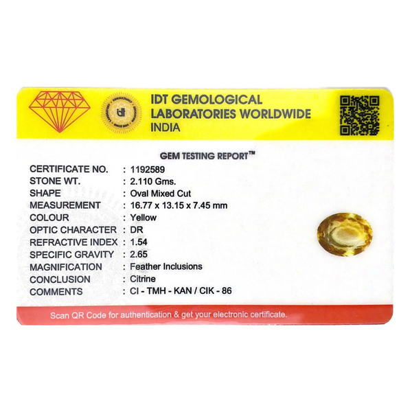 Citrine - 10.55 Carat