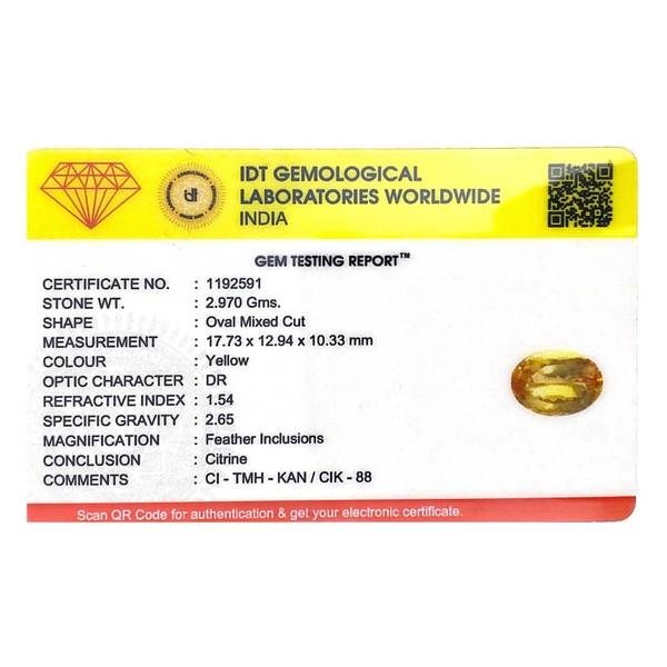 Citrine - 14.85 Carat