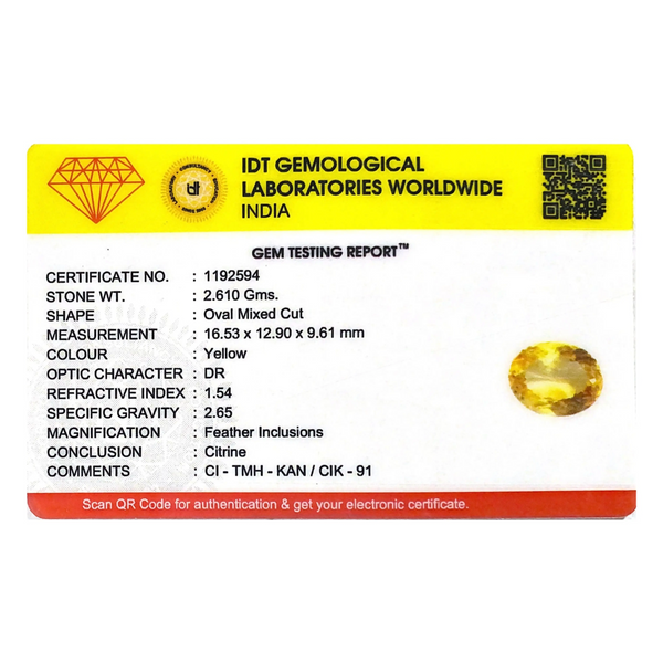 Citrine - 13.05 Carat