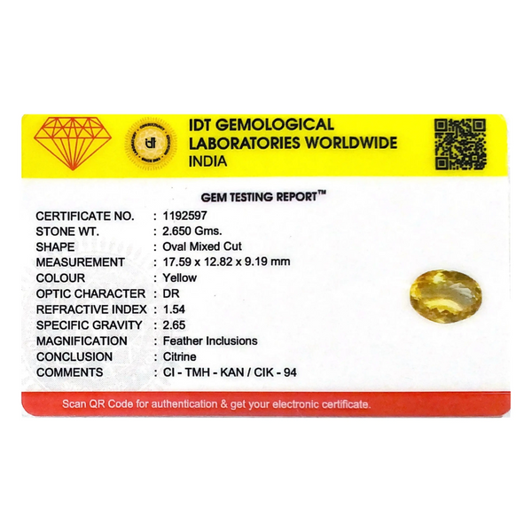 Citrine - 13.25 Carat