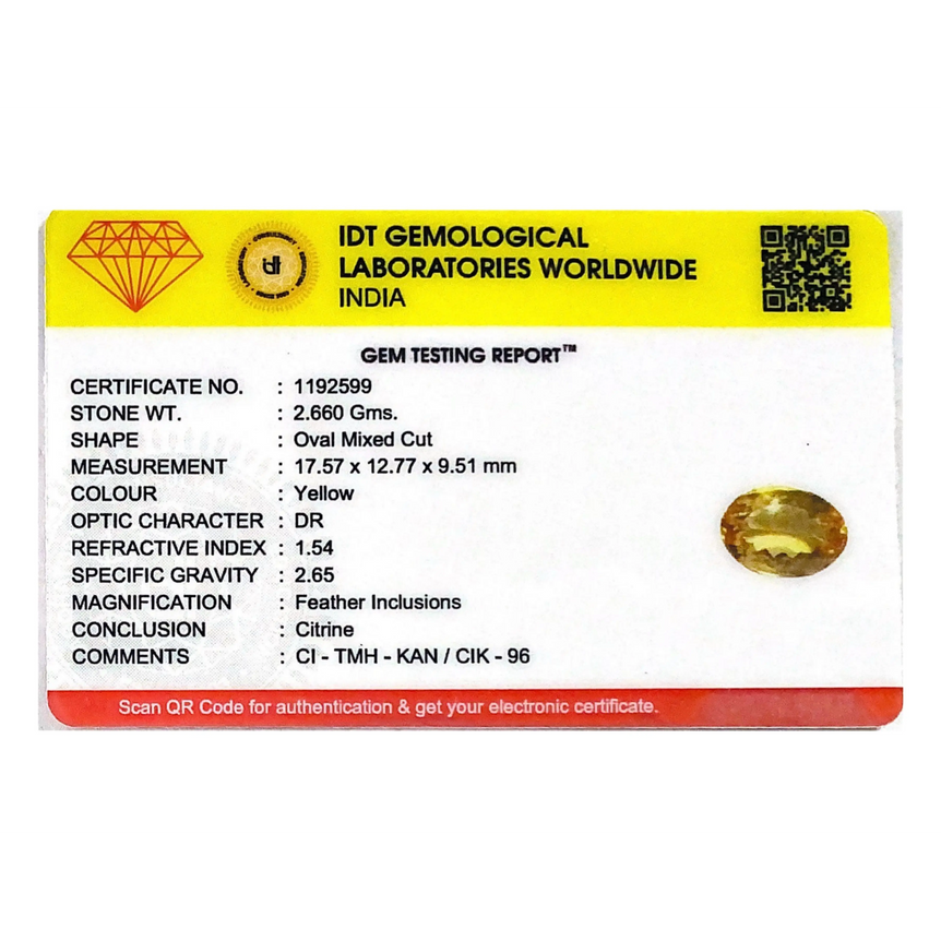 Citrine - 13.3 Carat
