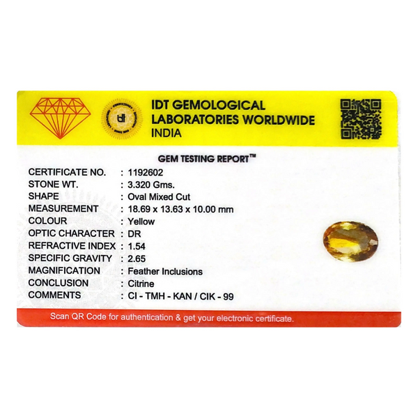 Citrine - 16.6 Carat