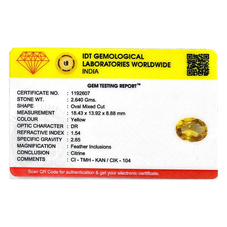 Citrine - 13.2 Carat
