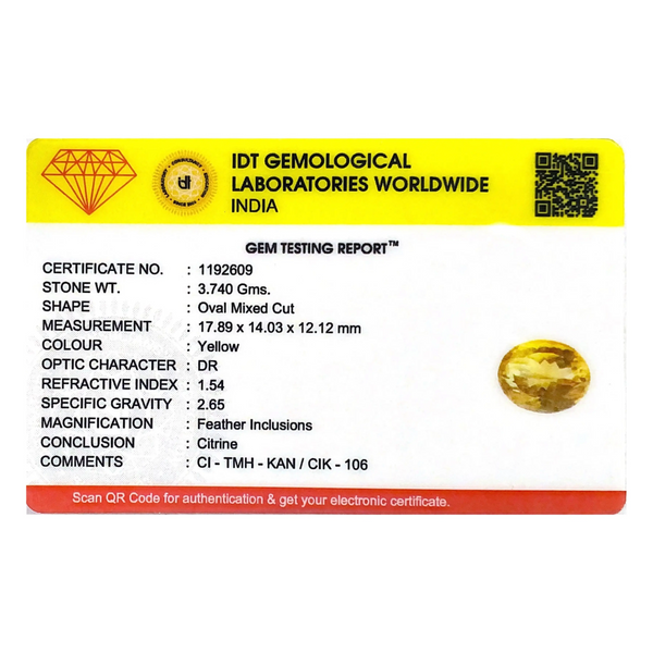 Citrine - 18.7 Carat