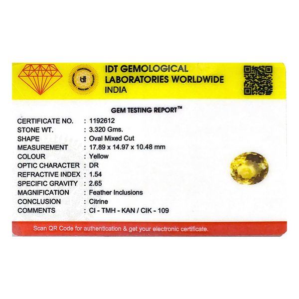 Citrine - 16.6 Carat