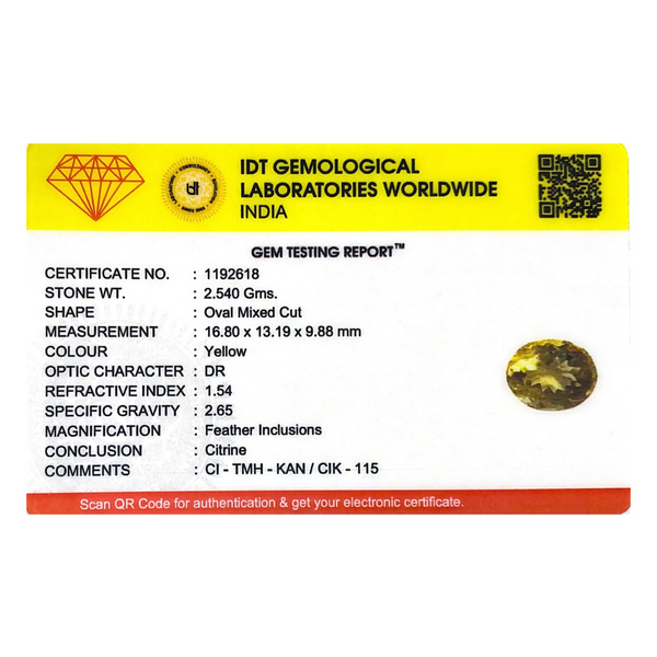 Citrine - 12.7 Carat