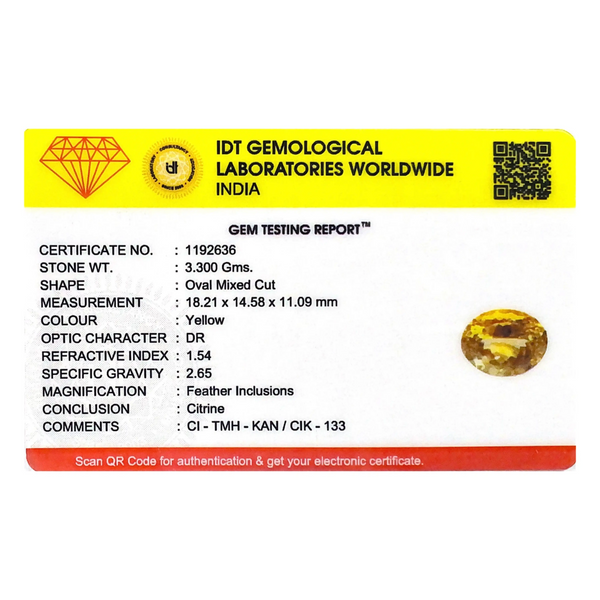 Citrine - 16.5 Carat