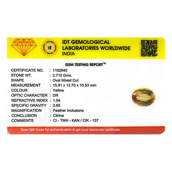 Citrine - 13.55 Carat