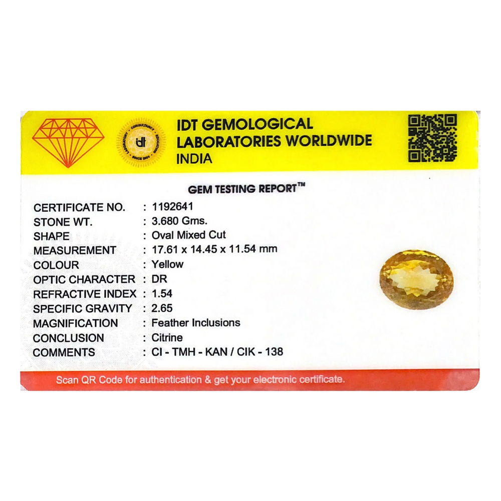 Citrine - 18.4 Carat