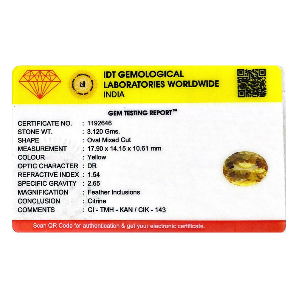 Citrine - 15.6 Carat