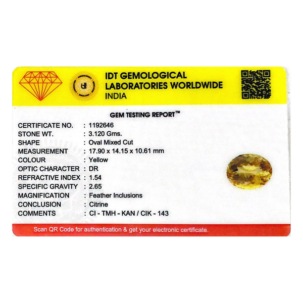 Citrine - 15.6 Carat