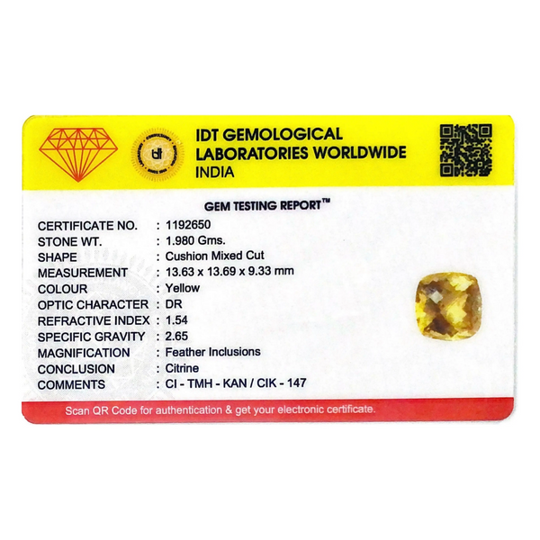 Citrine - 9.9 Carat