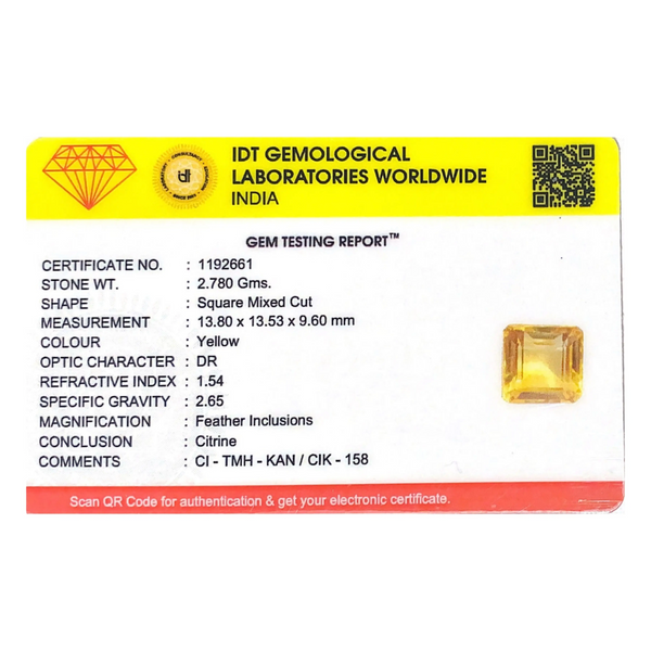 Citrine - 13.9 Carat