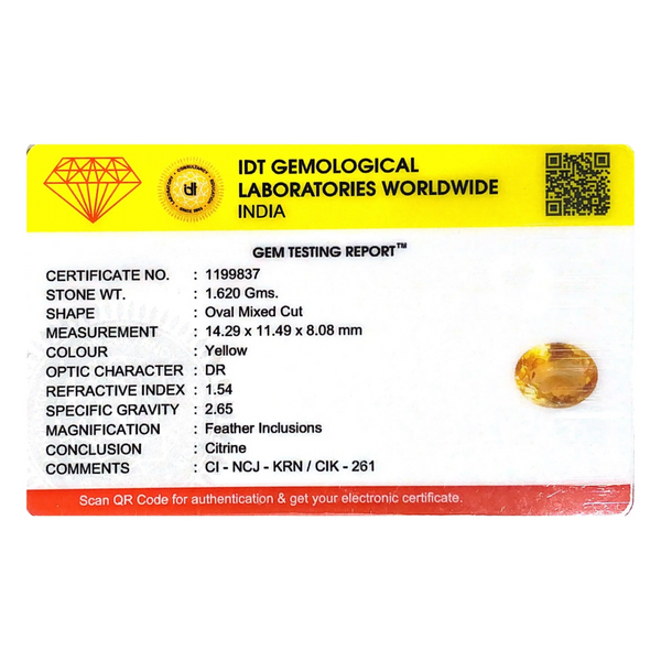 Citrine - 8.1 Carat