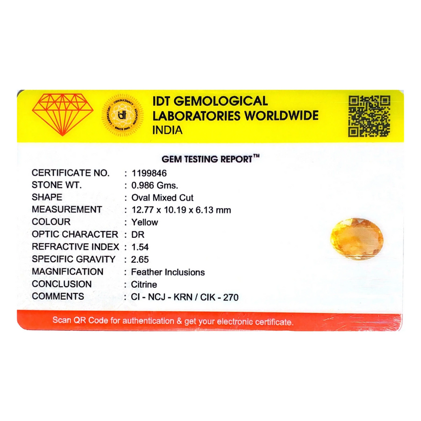 Citrine - 4.93 Carat