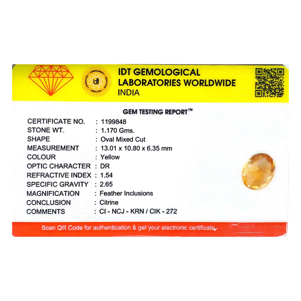 Citrine - 5.85 Carat