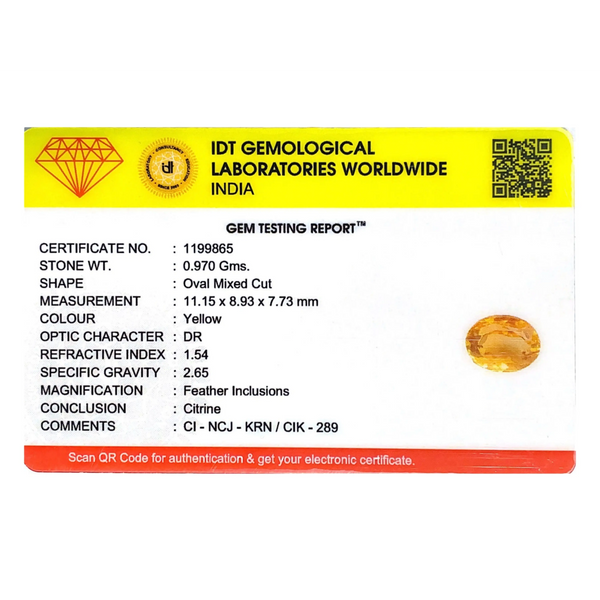 Citrine - 4.85 Carat
