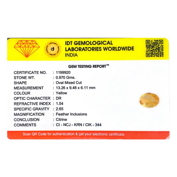 Citrine - 4.85 Carat