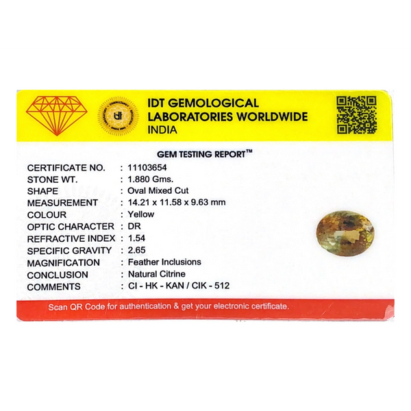 Citrine - 9.4 Carat