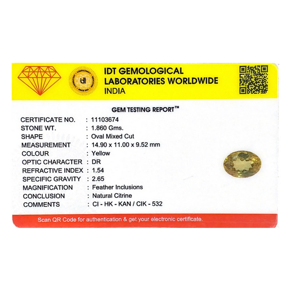 Citrine - 9.3 Carat