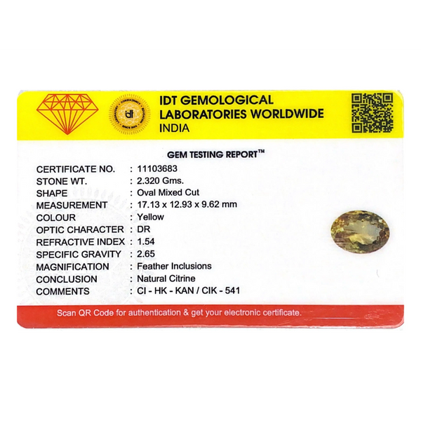 Citrine - 11.6 Carat