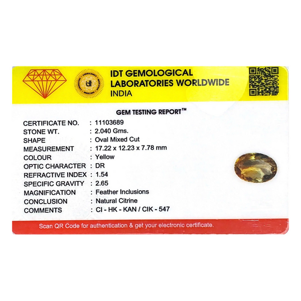 Citrine - 10.2 Carat