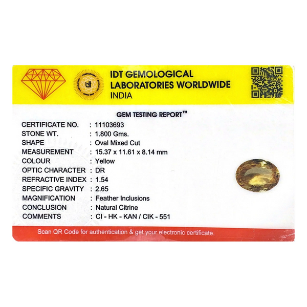 Citrine - 9 Carat