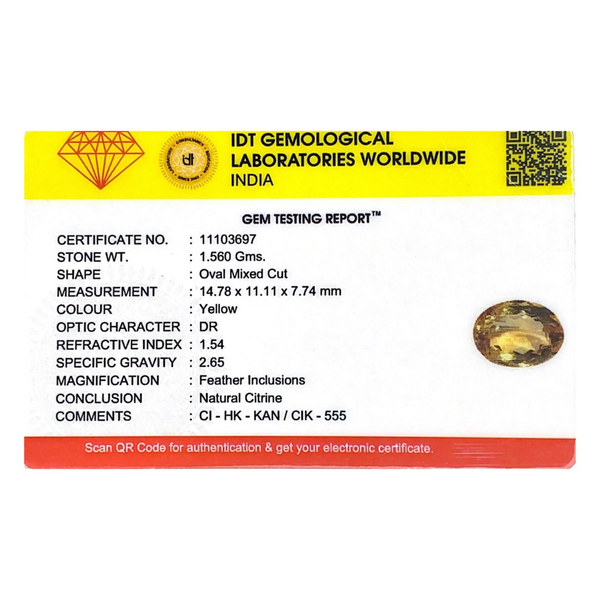 Citrine - 7.8 Carat