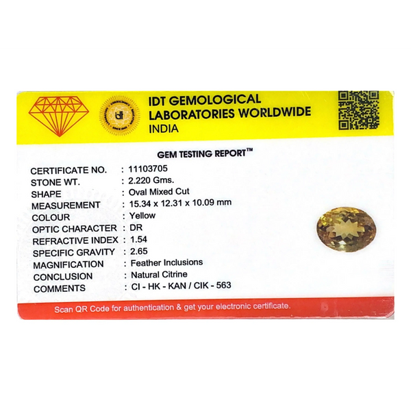 Citrine - 11.1 Carat