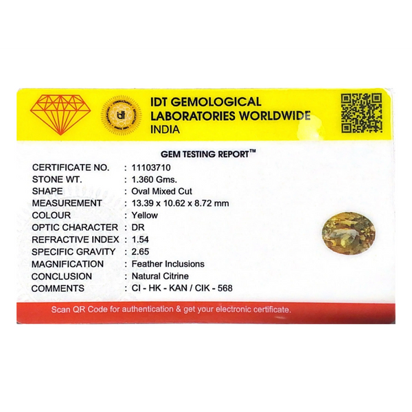 Citrine - 6.8 Carat