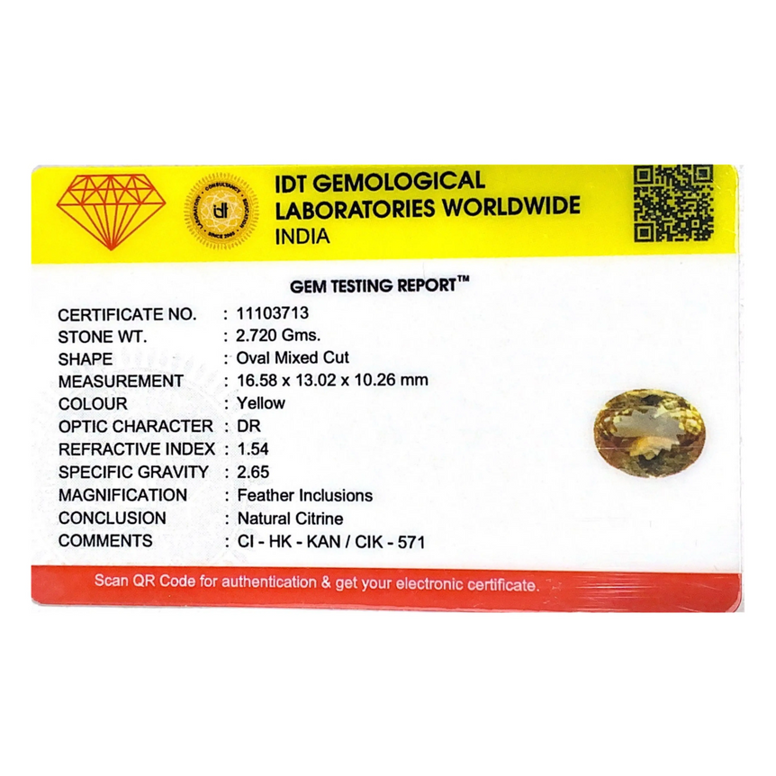 Citrine - 13.6 Carat