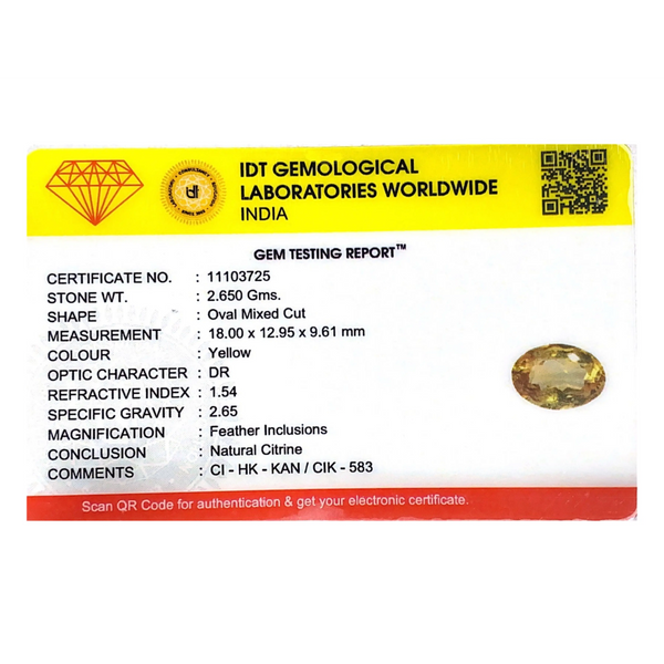 Citrine - 13.25 Carat